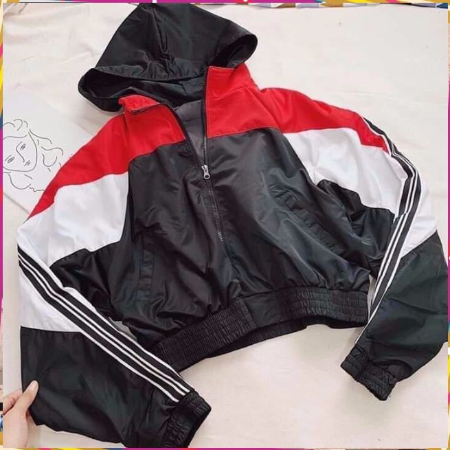 áo khoác gió nữ 2 lớp form lửng cá tính 0004