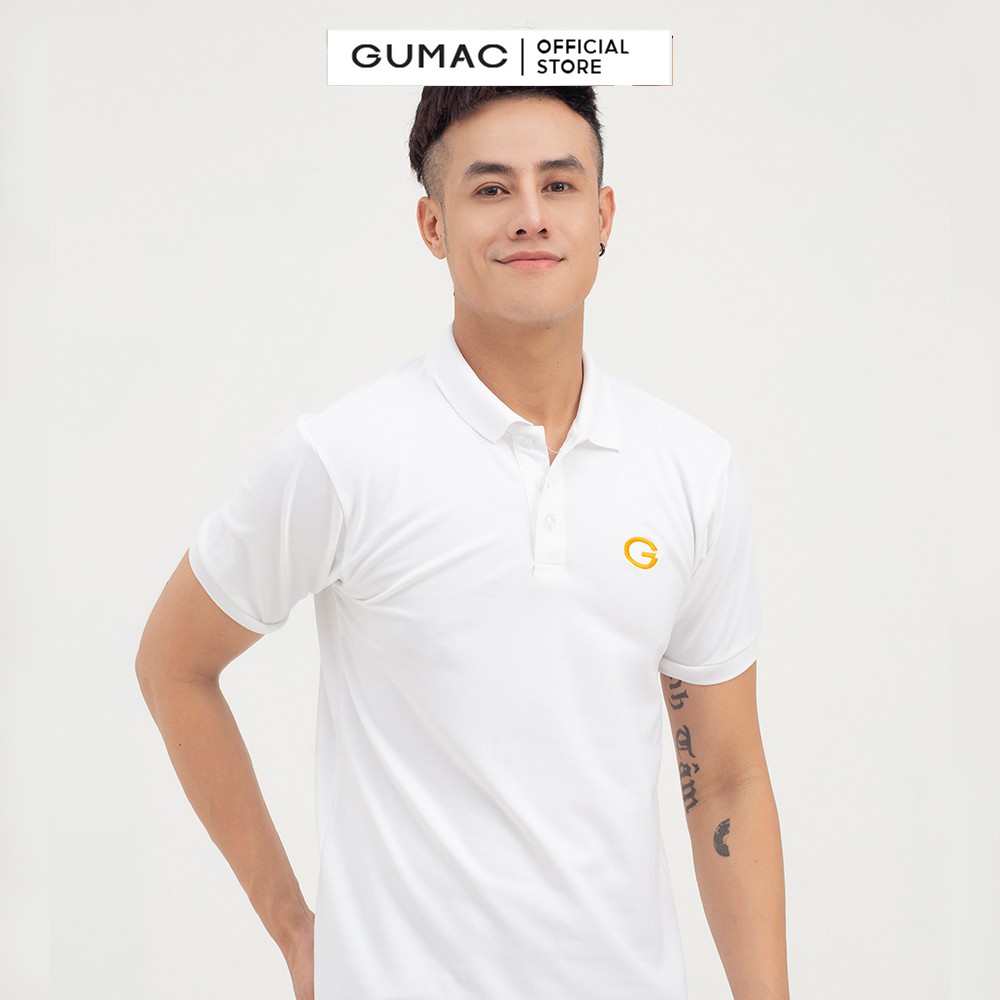 [Mã WABRGD12 giảm 10% đơn 250K] Áo thun polo nam thêu chữ G GUMAC form cơ bản, lịch lãm ATNB810 | BigBuy360 - bigbuy360.vn