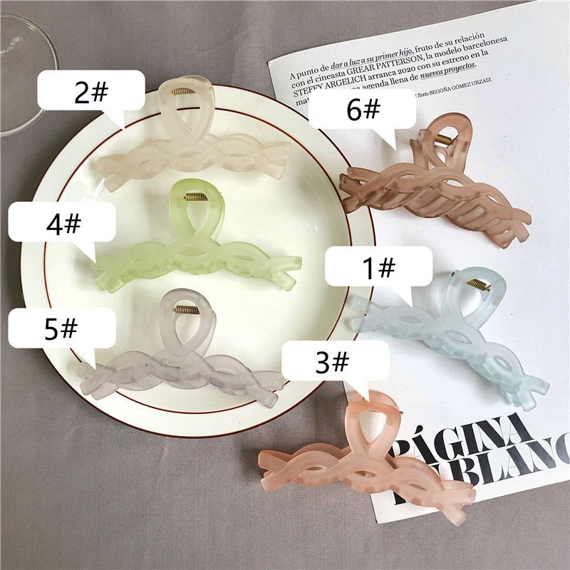 Kẹp tóc bằng nhựa nhiều màu sắc thời trang tùy chọn dành cho nữ