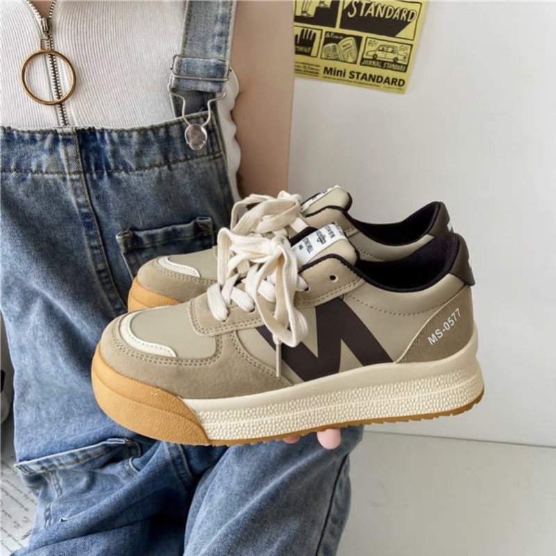 Giày Thể Thao Sneaker Nữ Chữ N Siêu Đẹp