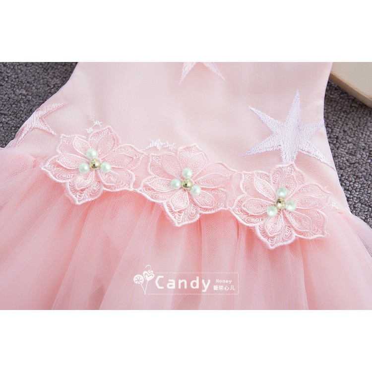 Váy công chúa bé gái size 8-16kg đính bông