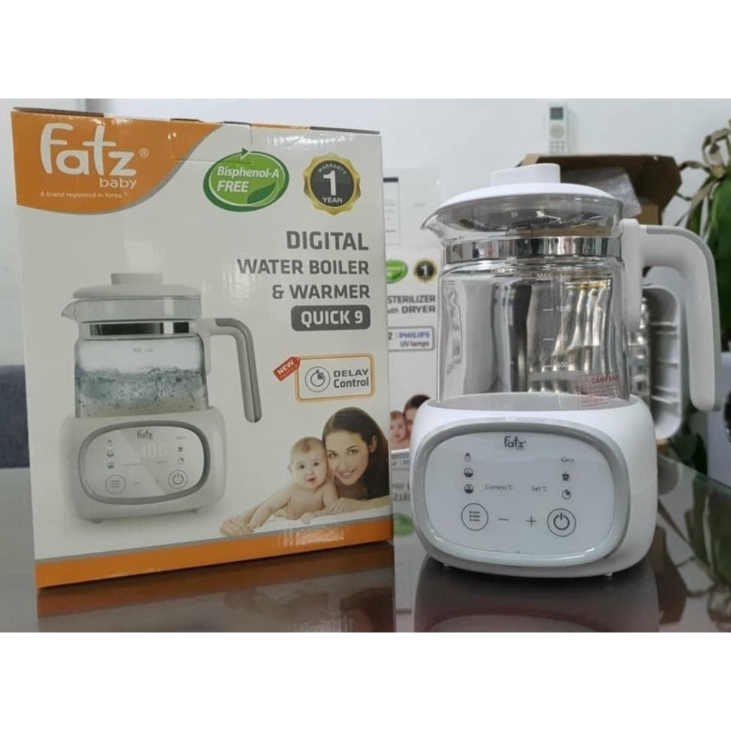 MÁY ĐUN NƯỚC VÀ HÂM NƯỚC PHA SỮA ĐIỆN TỬ FATZBABY FATZ - QUICK 9 - FB3526TN