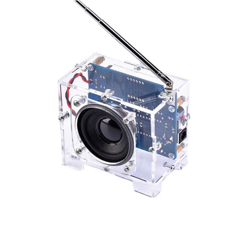 Bộ Dụng Cụ Hàn Điện Tử DIY 7.7CMX6.1CM Radio FM Kỹ Thuật Số DC 5V Hiển Thị Điện Áp