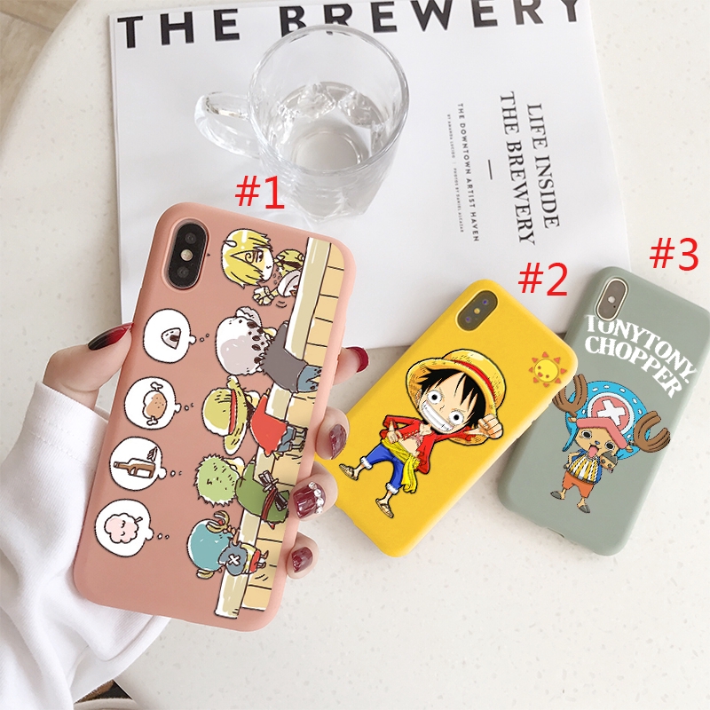 Ốp điện thoại bằng silicon in họa tiết hoạt hình One Piece cho iPhone 6/6s 6plus/6splus 7/8 7plus/8plus X/XS XR XSMax | BigBuy360 - bigbuy360.vn