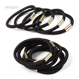 Set 10 Dây Buộc Tóc Co Giãn Màu Đen Dành Cho Nữ