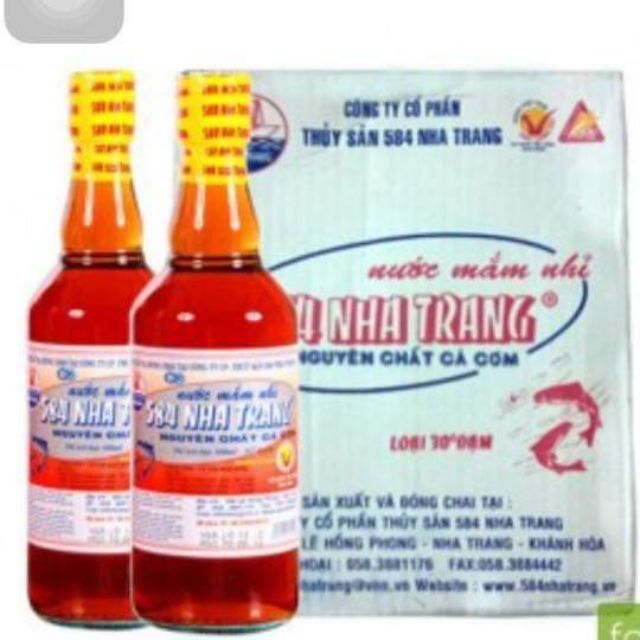Nước mắm 584 Nha trang- 30°- chai 500ml