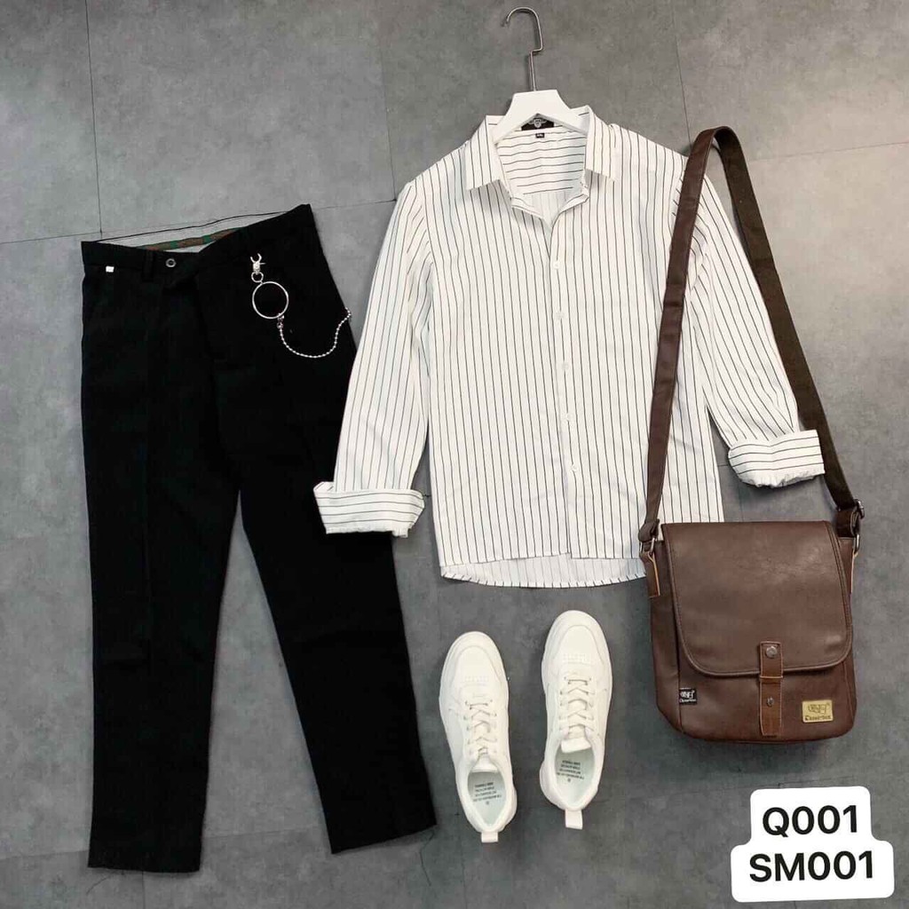 BỘ ĐỒ NAM CÔNG SỞ ĐẸP NGẤT NGÂY FULL (QUẦN+ÁO) | BigBuy360 - bigbuy360.vn