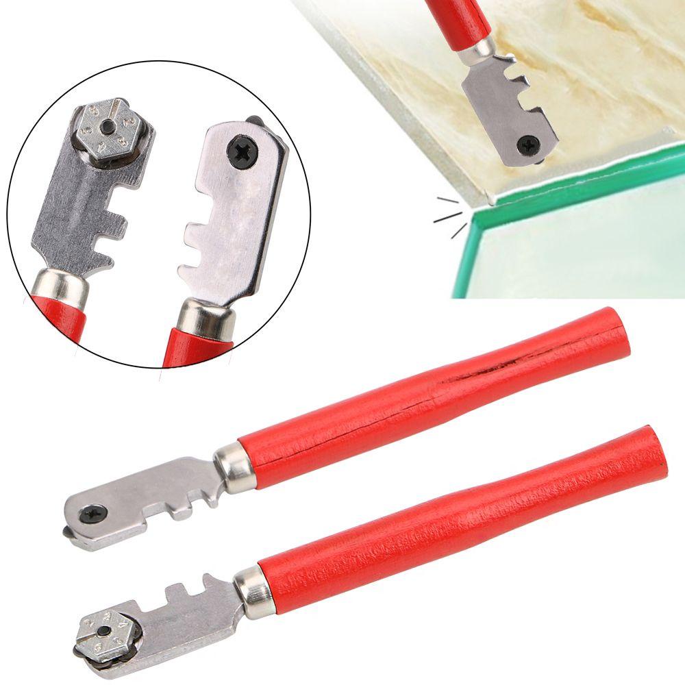 LANFY Dụng Cụ Con Lăn Cắt Kính / Gạch Cầm Tay Cán Gỗ Chất Lượng Cao