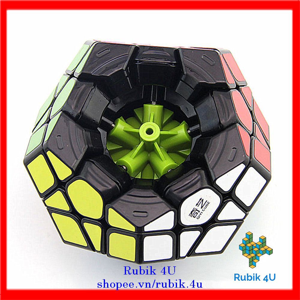 Rubik Biến Thể 12 Mặt Megaminx QiYi QiHeng Sticker Viền Đen