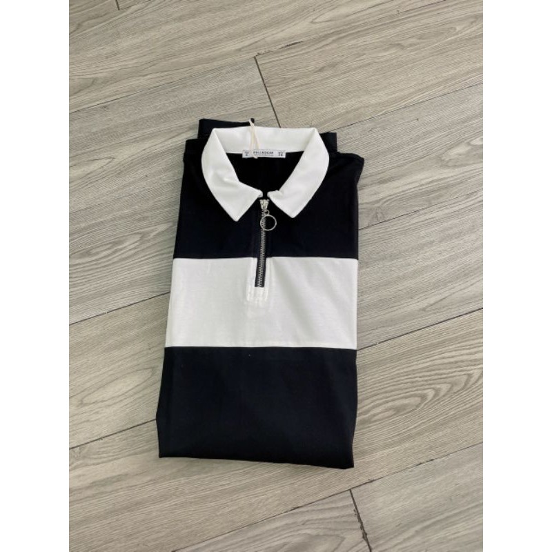 Đầm polo dáng rộng Pull&amp;Bear(có bigsize)