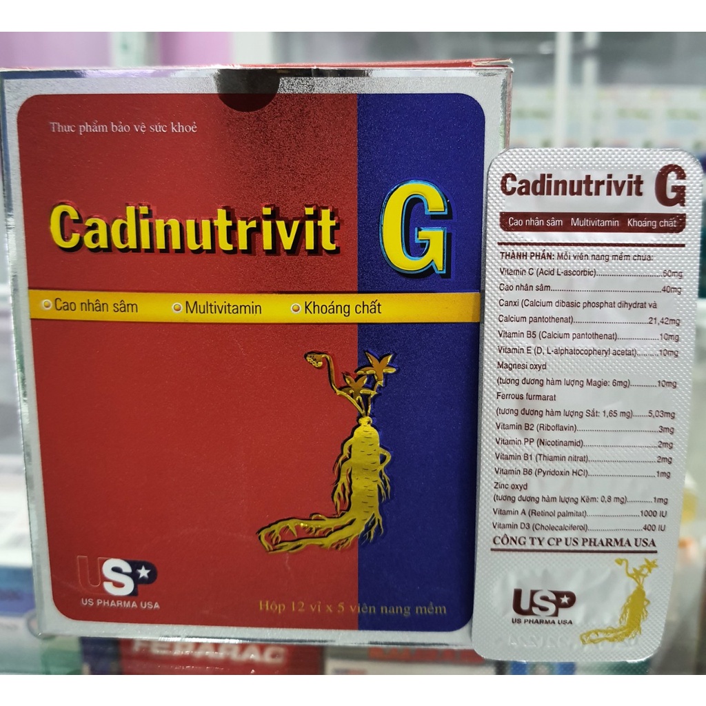 Cao Nhân Sâm - CADINUTRIVIT G - Vitamin và Khoáng Chất