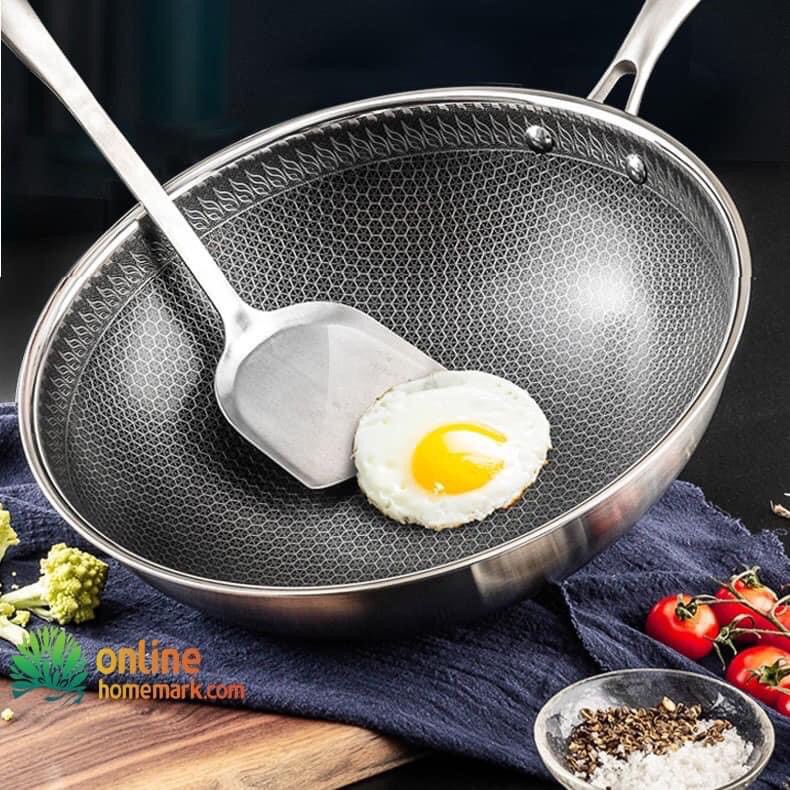 CHẢO KHUÔN ĐÚT 7 LỚP- HỌA TIẾT TỔ ONG LÒNG SÂU SIZE 32cm -❖Khuyenmai247❖