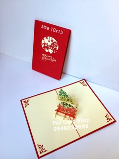 Santa 3 - Noel - Thiệp 3D