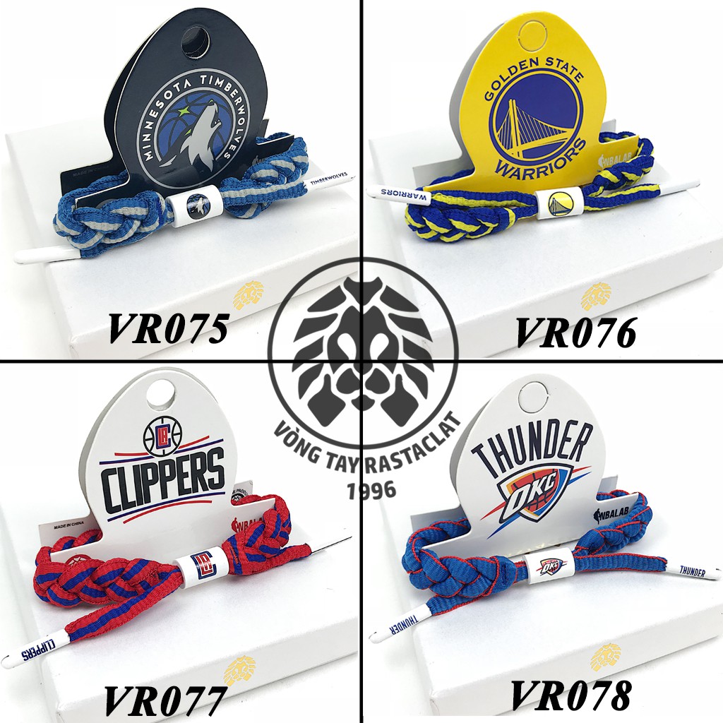 Vòng Tay Rastaclat 20 đội NBA [Tặng móc khoá + Full Box][Hình Thật]