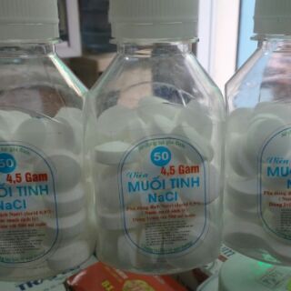 Muối tinh NaCl Lọ/50 viên