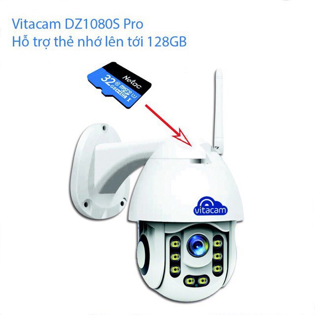 [Bản Mới Nhất] Camera PTZ Ngoài trời DZ1080S-PRO -Camera IP WIFI FullHD 1080P có cài đặt vùng báo động