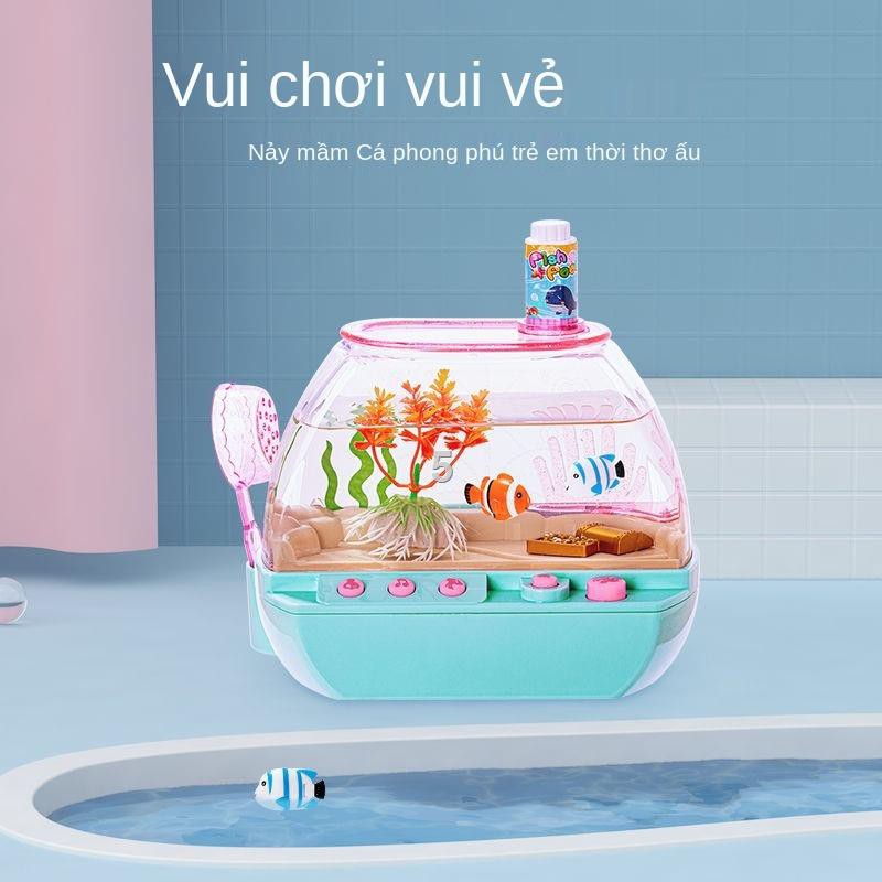 Hmô phỏng bể cá điện trẻ em Xiaoling niềm vui cá cảnh nuôi cá nước đồ chơi cô gái 3-6 tuổi Douyin net người nổi tiếng