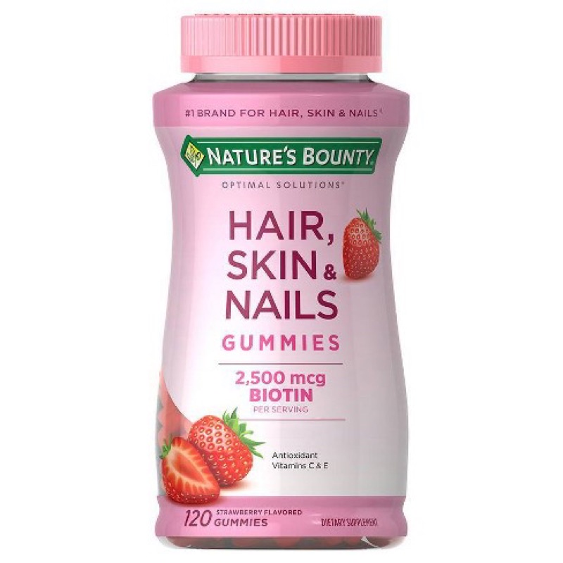 Kẹo Dẻo Biotin Hỗ Trợ Mọc Tóc, Đẹp Da Móng Hair Skin Nails Gummies của Mỹ