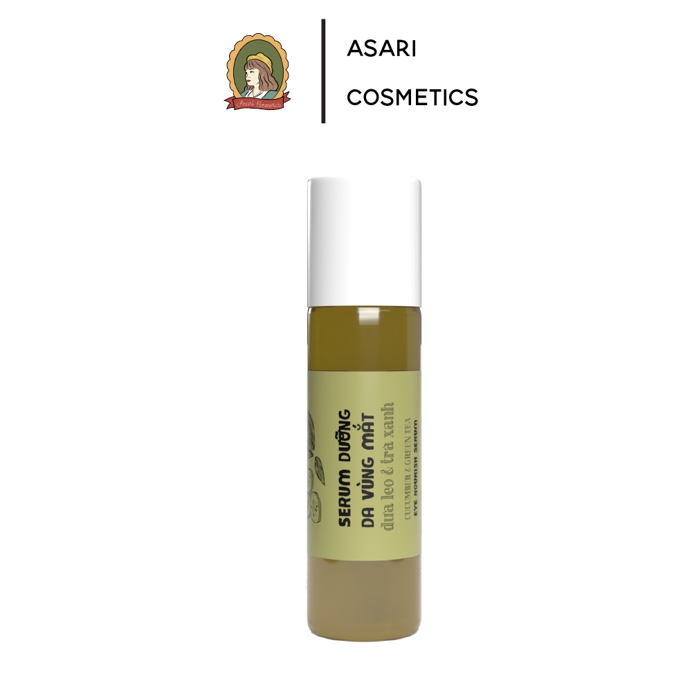 Serum dưỡng da vùng mắt đầu bi lăn Asari Cosmetics 10ml