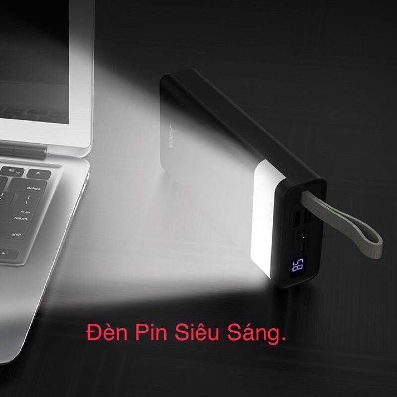 Pin Sạc Dự Phòng 30000mah HOCO - J73 Chính Hãng - Sạc Nhanh 3 Cổng- Tích Hợp Đèn Pin - Đèn Led Hiển Thị