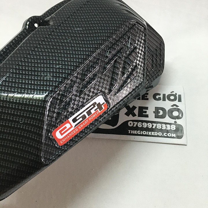 Ốp pô e Sh 2020 - 2021 - 2022 carbon - phụ kiện đồ chơi trang trí cacbon bầu lọc gió xe Sh Việt 125i 150i