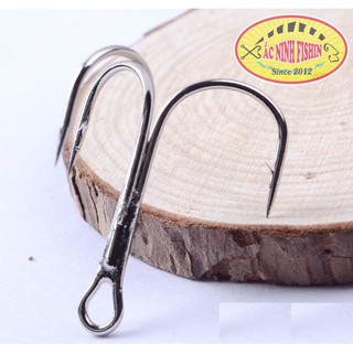 Bịch 20 lưỡi ba tiêu móc mồi câu lure size 8. Size 10 màu sắc ngẫu nhiên