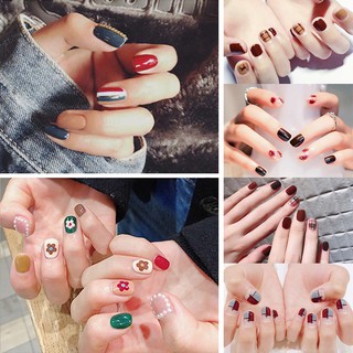 Nail Wraps Set Dán móng tay 14 miếng không thấm nước nhiều mẫu ZY3xx(3)