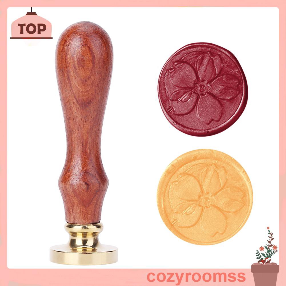 Con dấu cán gỗ họa tiết cổ điển độc đáo