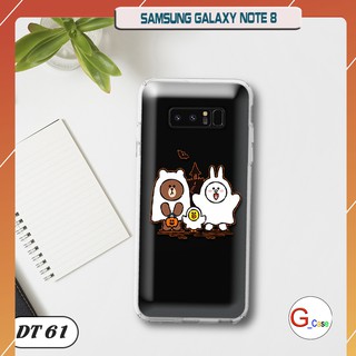 Ốp lưng dẻo trong in hình cho Samsung Galaxy Note 8