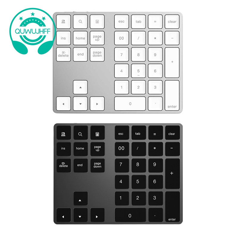 Bàn Phím Số Không Dây Bluetooth 3.0 34 Phím Cho Windows Ios Mac Os Android Pc Tablet Laptop Pc