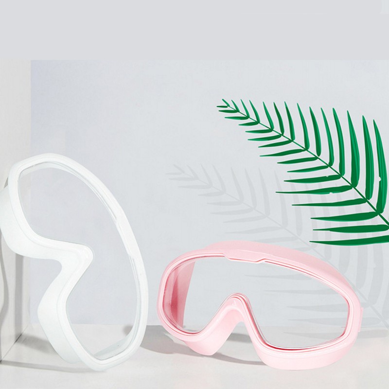 Kính Bơi Gọng Lớn Chống Nước Độ Nét Cao Thời Trang Cho Nam Và Nữ Có Viền Lớn Với Nút Bịt Tai/ An Toàn