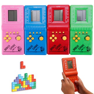 Trò chơi LCD Cổ điển Vintage Tetris Gạch cầm tay Arcade Đồ chơi bỏ túi