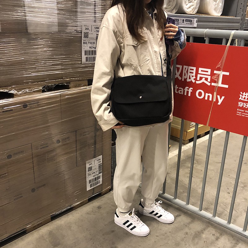 [Spot] Túi Đeo Chéo Một Bên Vai Phong Cách Nhật Bản Hàn Quốc Đơn Giản