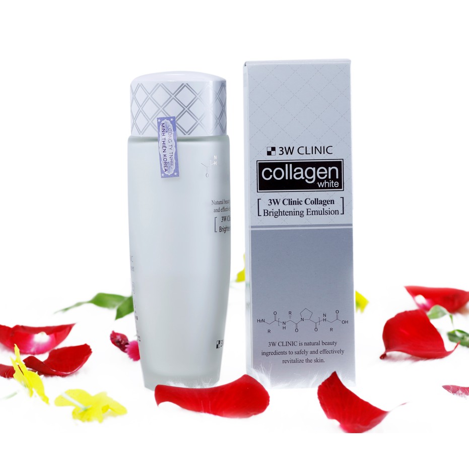 [Chính Hãng 100%] Sữa dưỡng trắng da - Sữa dưỡng ẩm chống lão hóa chiết xuất collagen 3W Clinic150ml