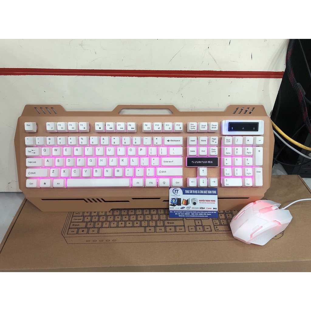 Bộ bàn phím và chuột giả cơ chơi game Dareu Zornwee Shipdapo Master D280 D620 D950 có đèn LED APELE