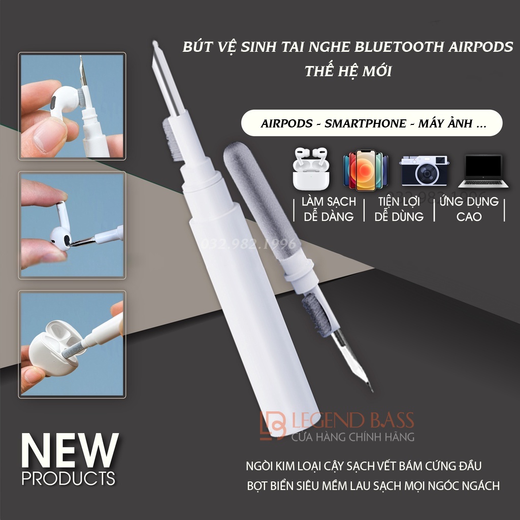 Bút vệ sinh airpod , tai nghe bluetooth đa năng làm sạch airpods điện thoại / máy ảnh mọi ngóc ngách