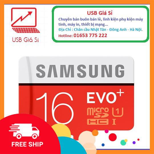 Thẻ nhớ Samsung EVO Plus 16GB class 10 UHS-I 100/90MB/s