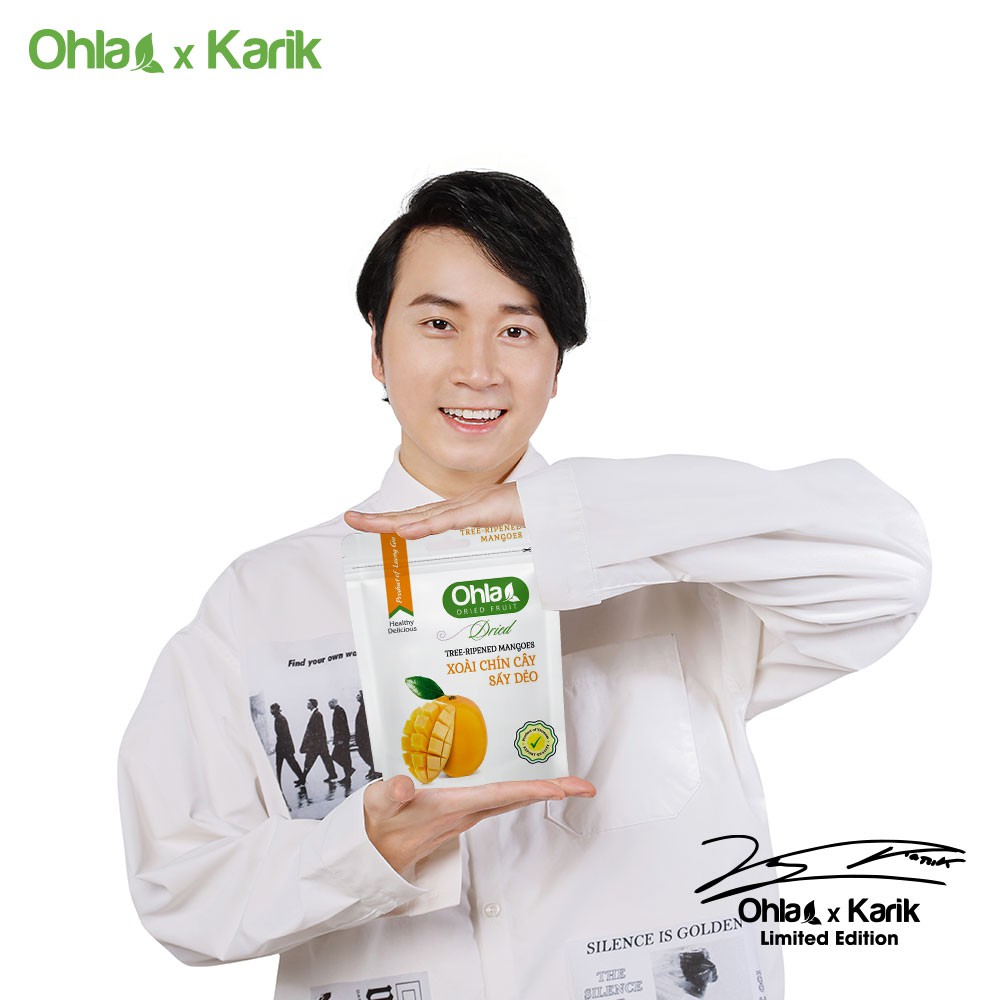 Combo Chuẩn chất Karik – Cho nàng Thix mê Ohla gồm Trái cây mix hạt 40g, Xoài sấy dẻo 100g, Dâu sấy dẻo 100g