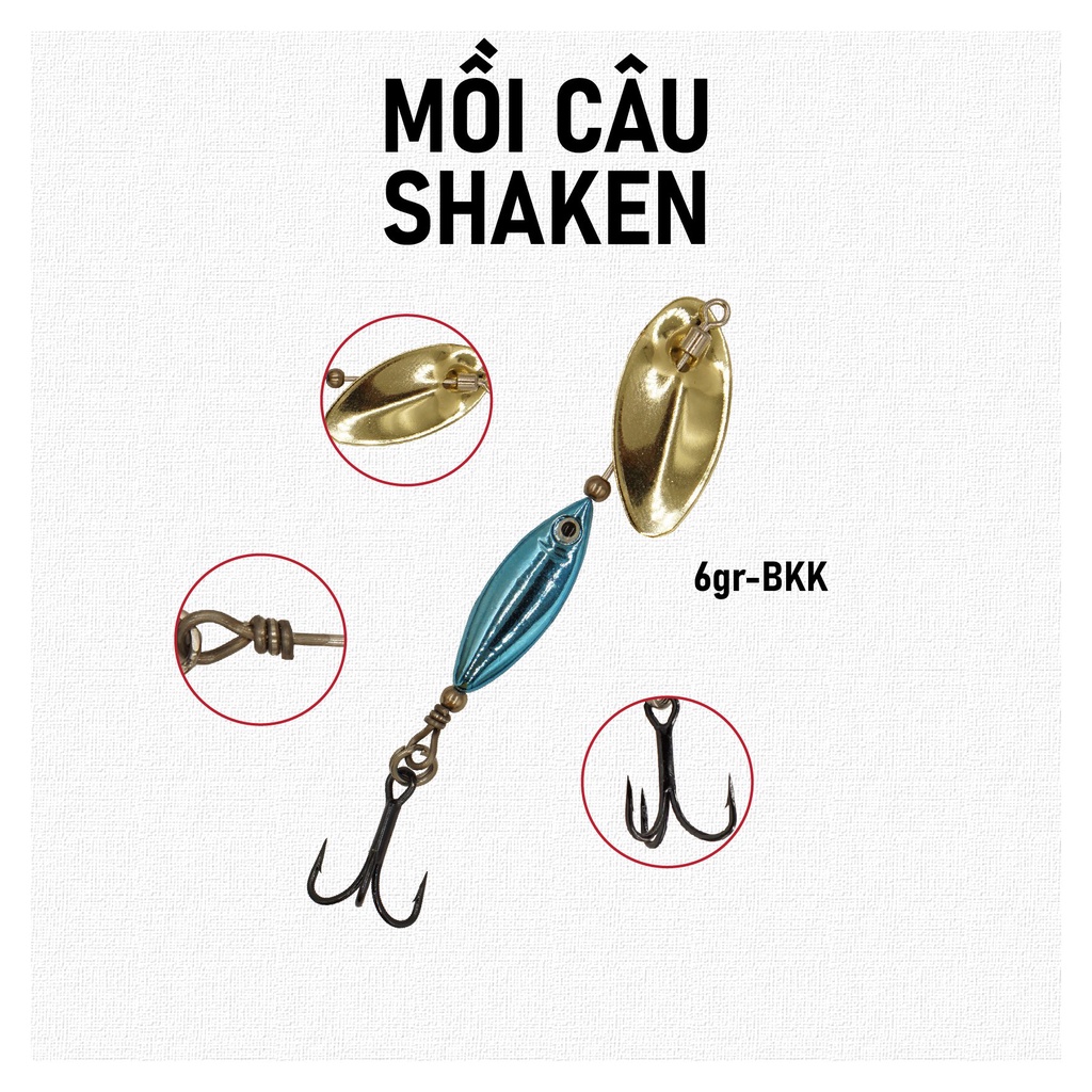 MỒI CÂU SHAKEN 6G - CÂU CÁ LÓC