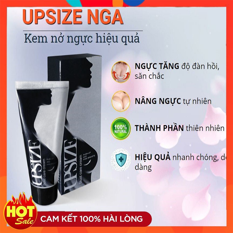 Kem Nâng Ngực Upsize [Liên Bang Nga] - Kem Massa Nở Ngực Giúp Tăng Size Vòng 1, Với Bộ Ngực Căng Tròn, Không Chảy Xệ