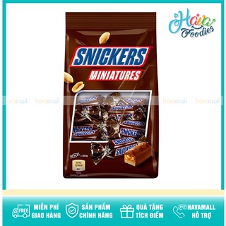 Kẹo socola caramel đậu phộng snickers miniatures 150gr