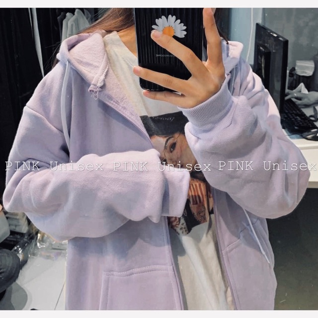 [ PINK ] Áo Khoác Hoodie TRƠN BASIC Unisex