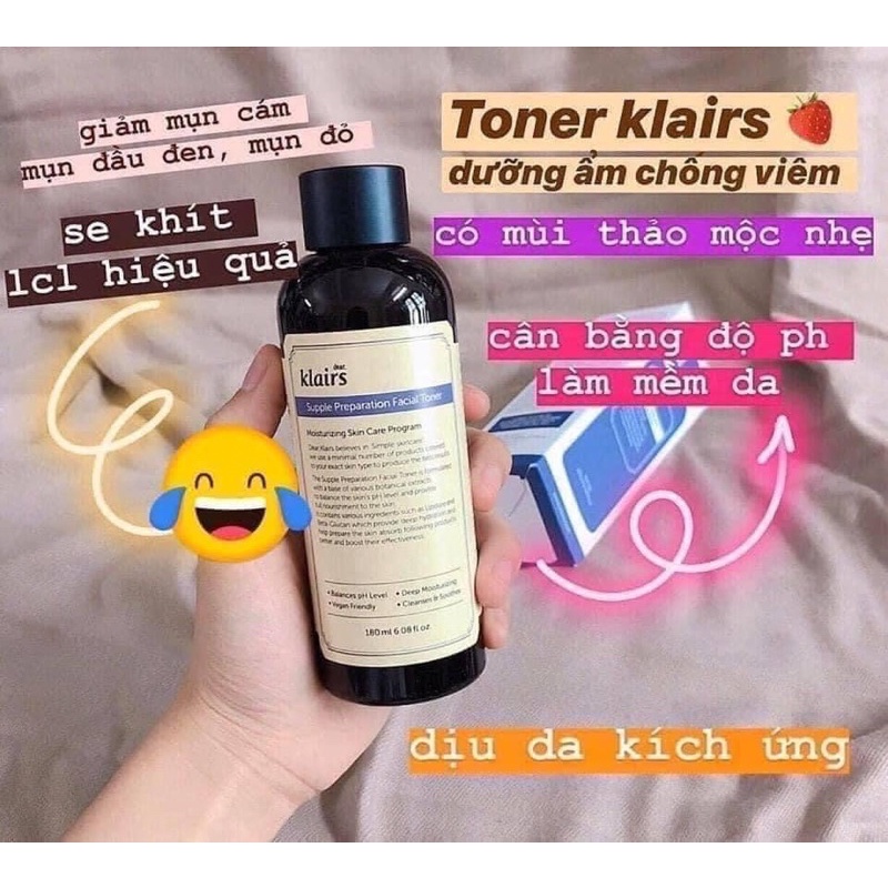!!️ #TONER #KLAIRS DÀNH CHO CẢ DA NHẠY CẢM 💯💯