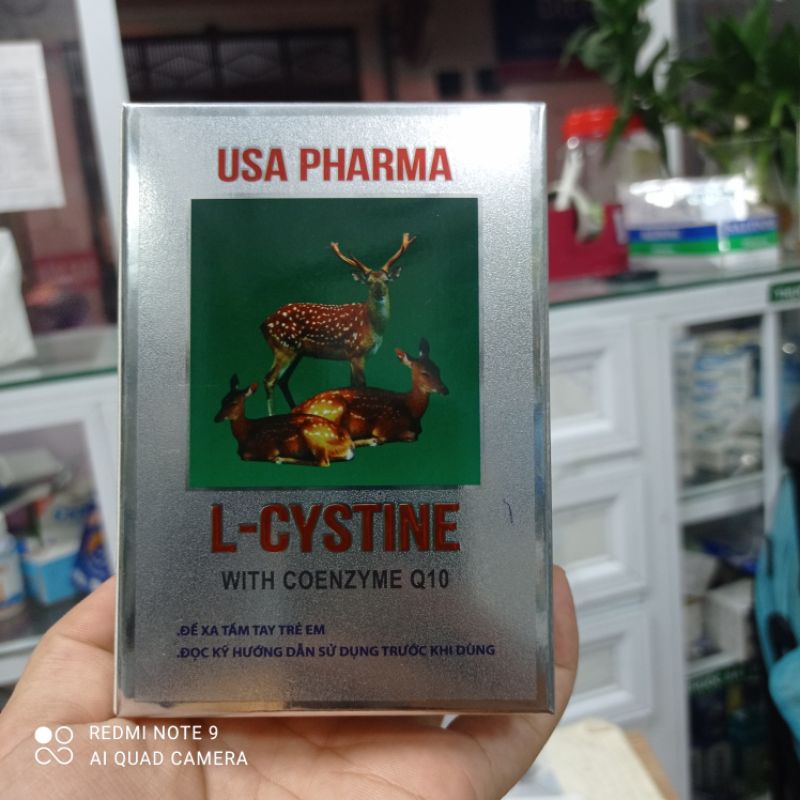 L- cysteine viên uống làm đẹp da tóc móng hộp 60 viên