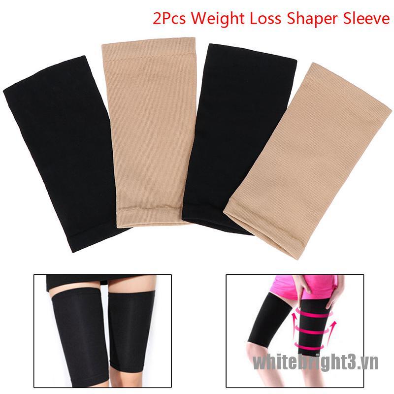 <white> Taping Thighs Body Shaper Beauty Legs Shapewear Slimming Compression Sleeves