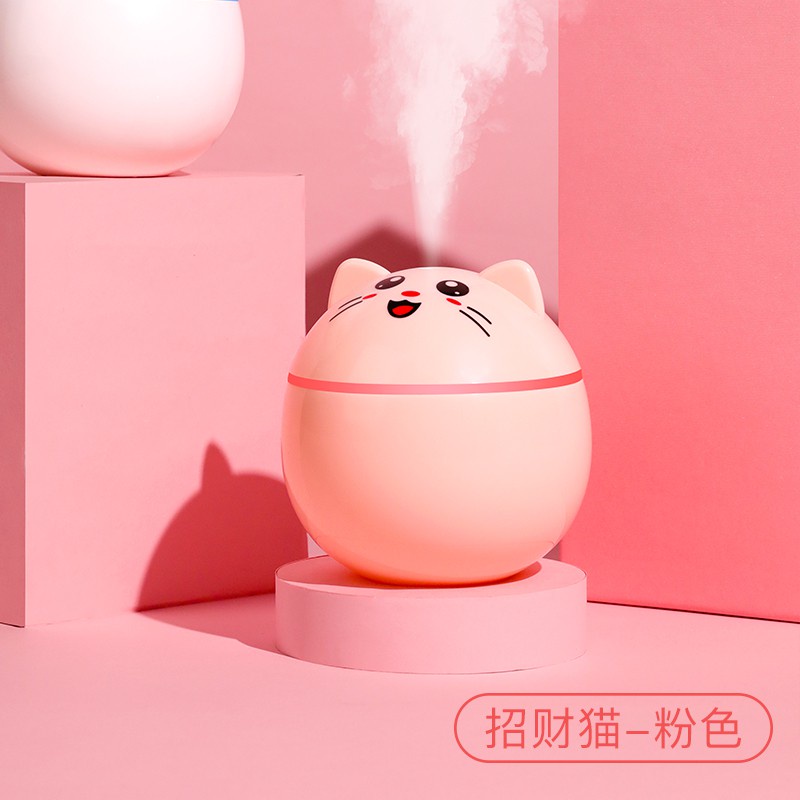Máy phun sương tạo độ ẩm không khí hình mèo mini dễ thương + tặng 1 lọ tinh dầu