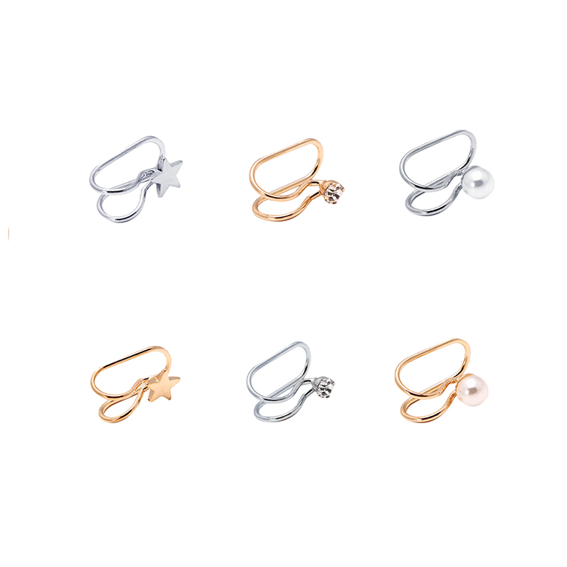 Đôi bông tai AY hình ngôi sao đính đá thời trang cho nữ