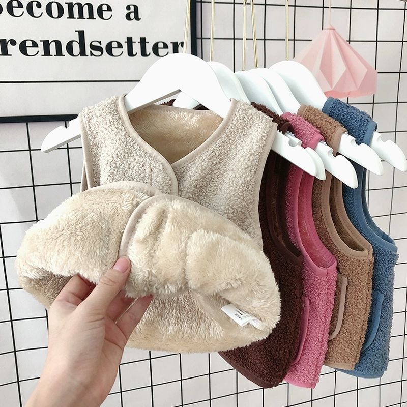 Áo Khoác Không Tay Bằng Vải Cashmere Thời Trang Dành Cho Trẻ Nhỏ