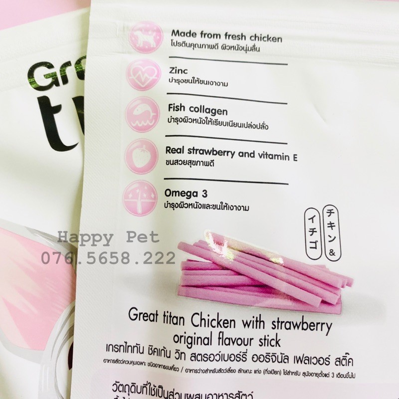 BÁNH QUE THƯỞNG MỀM THỊT THẬT THÁI LAN