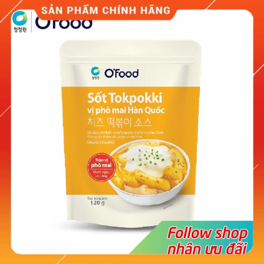 Sốt tokbokki / tokpokki Hàn Quốc O'Food 120g, vị truyền thống và phô mai cay